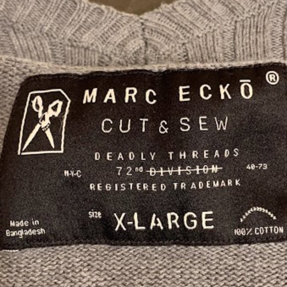 Marc Ecko Long-Sleeve Pull-Over Sweater - Picture 5 of 7